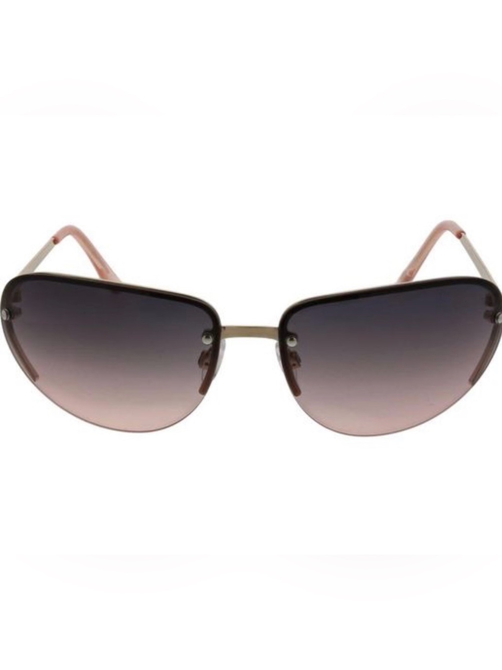BCBGeneration Women’s 62mm Rimless Racer Wrap Sunglasses NWT